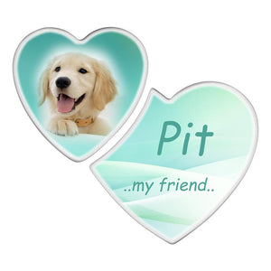 Pet Cameo - Right Side Double Heart