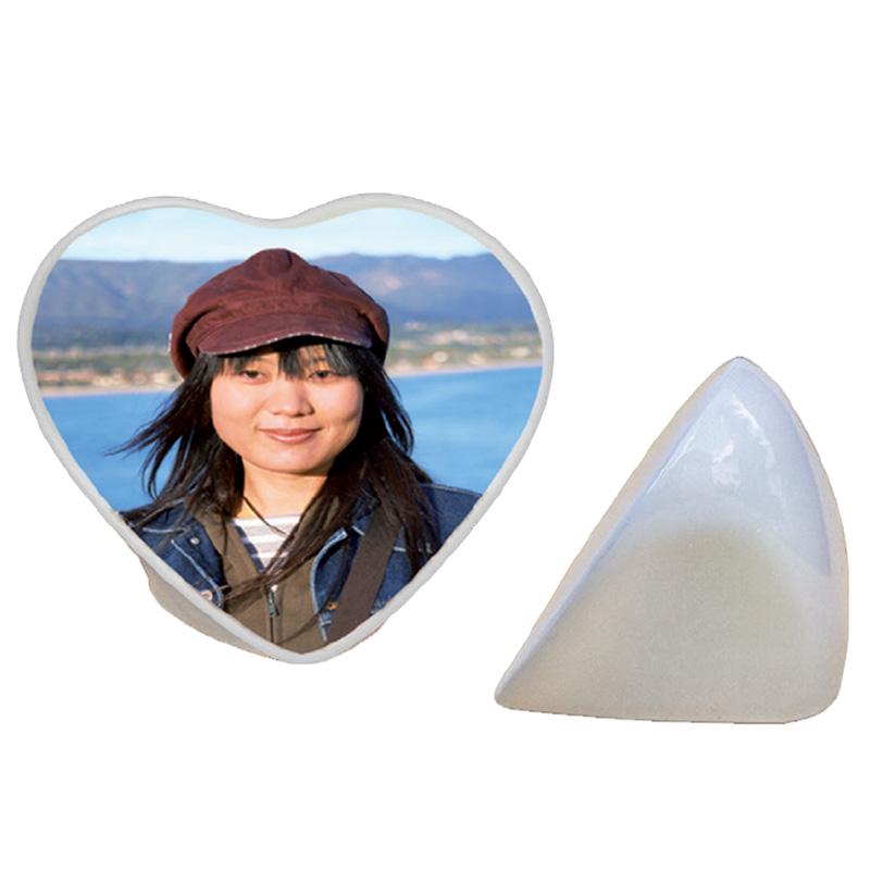 3D Heart Shape Porcelain Memorial